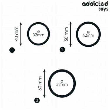 Set Anelli Silicone Addicted Toys per Prestazioni e Controllo